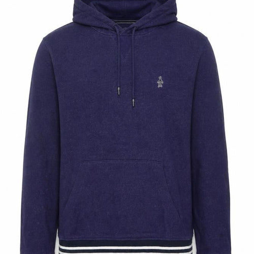 Original Penguin Men’s Purple S Pullover Hoodie Striped Trim