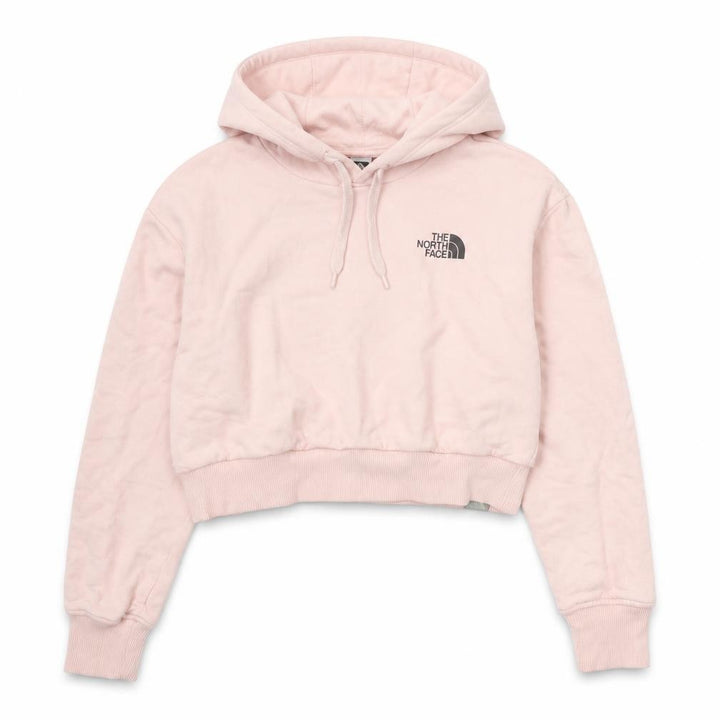 The North Face Women’s Pink S Pullover Hoodie Cropped Logo Sweatshirt