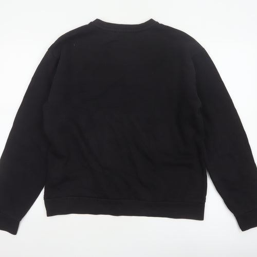 EA7 Emporio Armani Men’s Black L Crew Neck Logo Sweatshirt