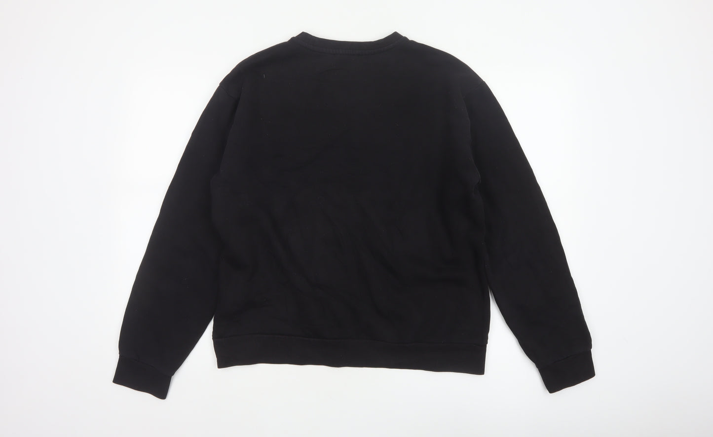 EA7 Emporio Armani Men’s Black L Crew Neck Logo Sweatshirt