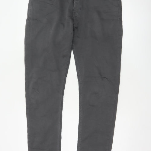 Next Men’s Grey 34R Performance Skinny Fit Stretch Trousers