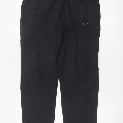Nike Men’s Black M Fleece Jogger Sweatpants Logo Cuffed