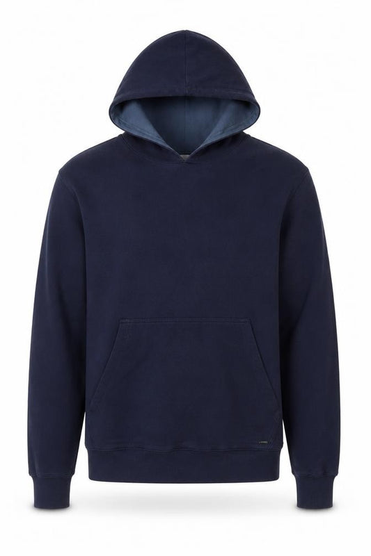 Autograph Men’s Navy Blue Small Pullover Hooded Pocket Hoodie