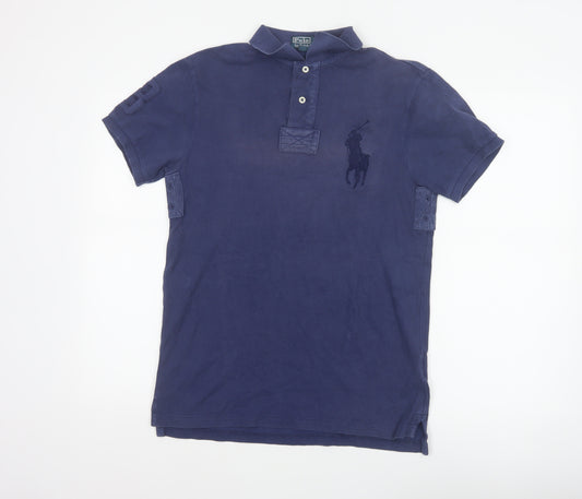 Polo Ralph Lauren Men's Blue S Big Pony No.3 Cotton Polo Shirt