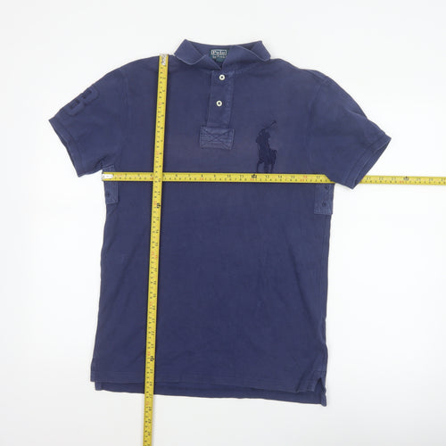 Polo Ralph Lauren Men's Blue S Big Pony No.3 Cotton Polo Shirt
