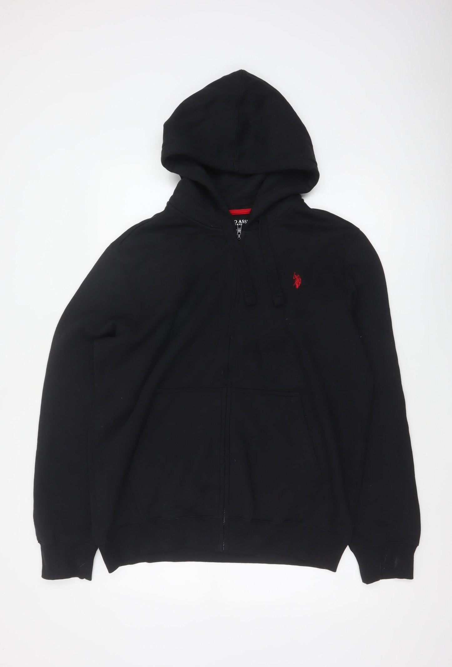 U.S. Polo Assn. Men’s Black L Full Zip Logo Hoodie