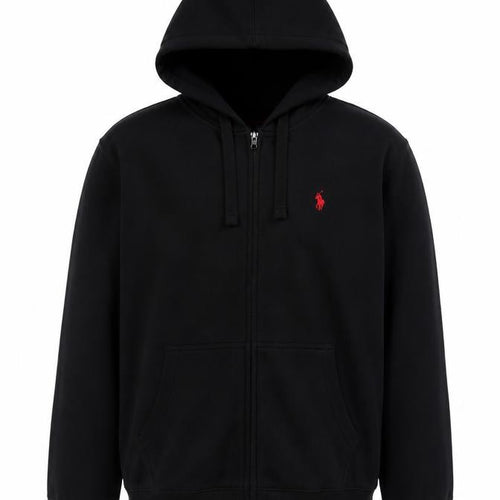 U.S. Polo Assn. Men’s Black L Full Zip Logo Hoodie