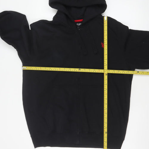 U.S. Polo Assn. Men’s Black L Full Zip Logo Hoodie