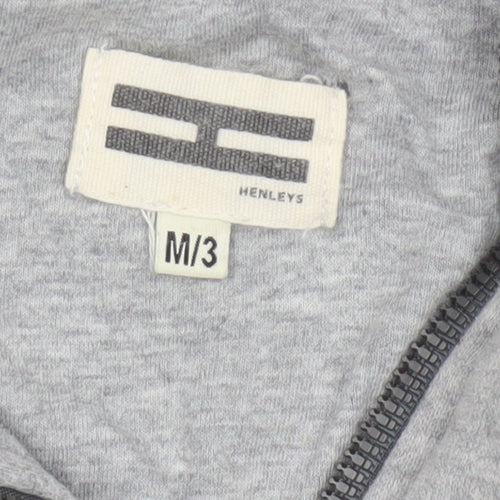 Henleys Unisex Adults Grey M Full Zip Hooded Fleece Hoodie