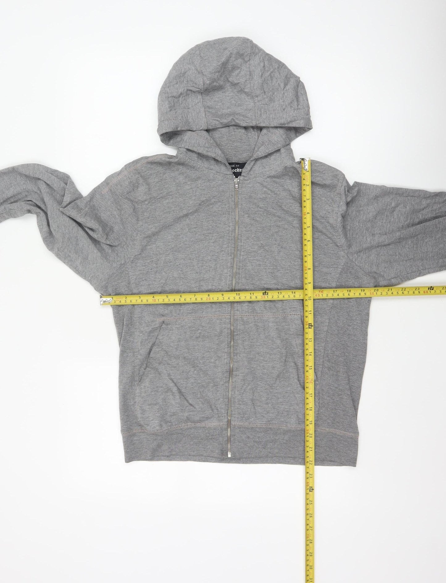 Foot Locker Women Grey S Classic Fit Full Zip Hooded Hoodie