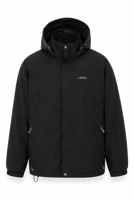 Outdoor Sportswear Men’s Black M Hooded Zip Jacket Outdoor Winter