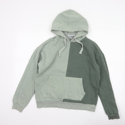 Another Influence Women’s Green Colourblock Oversized Hoodie XS