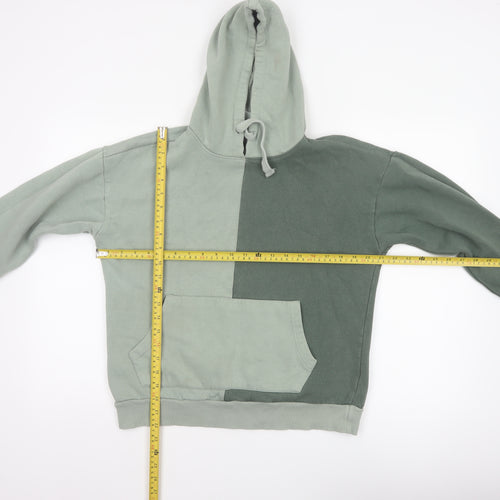 Another Influence Women’s Green Colourblock Oversized Hoodie XS