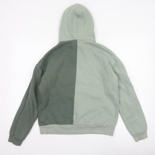 Another Influence Women’s Green Colourblock Oversized Hoodie XS