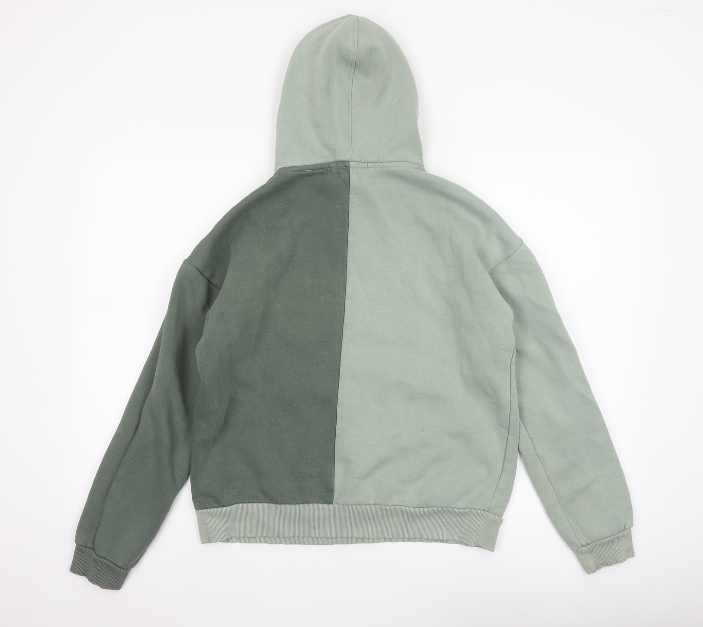 Another Influence Women’s Green Colourblock Oversized Hoodie XS