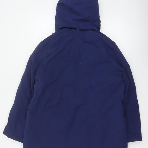 BHS Women's Navy Blue Size 16 Hooded Padded Parka Jacket