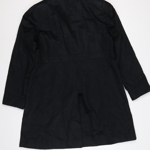 Marks and Spencer Women’s Black UK 16 Long Cotton Overcoat