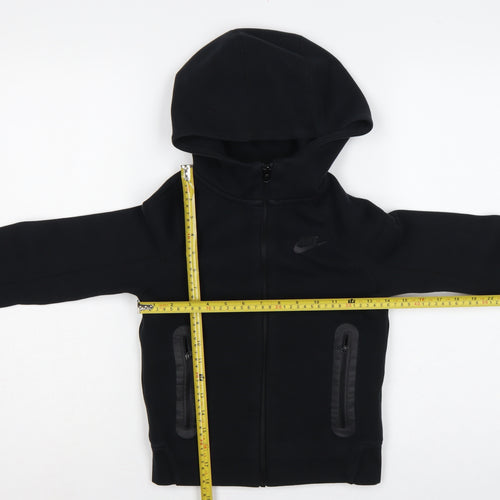 Nike Unisex Kids Black 8-9 Years Full Zip Hooded Fleece Hoodie