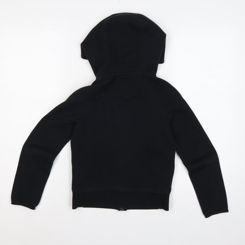 Nike Unisex Kids Black 8-9 Years Full Zip Hooded Fleece Hoodie