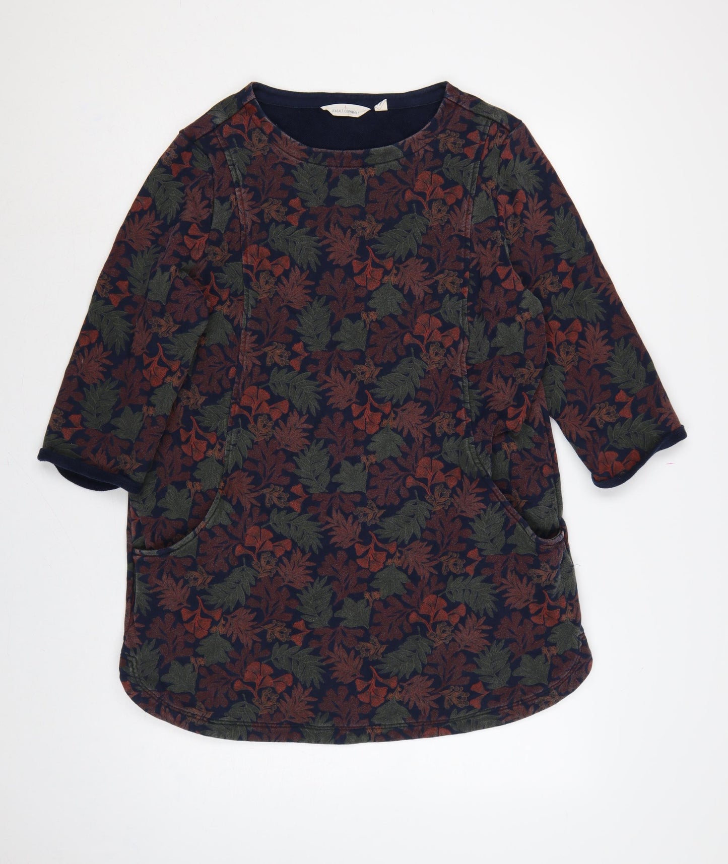 Seasalt Cornwall Women Multicoloured UK 14 Floral Cotton Tunic Blouse