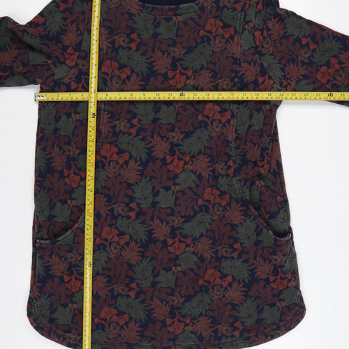 Seasalt Cornwall Women Multicoloured UK 14 Floral Cotton Tunic Blouse