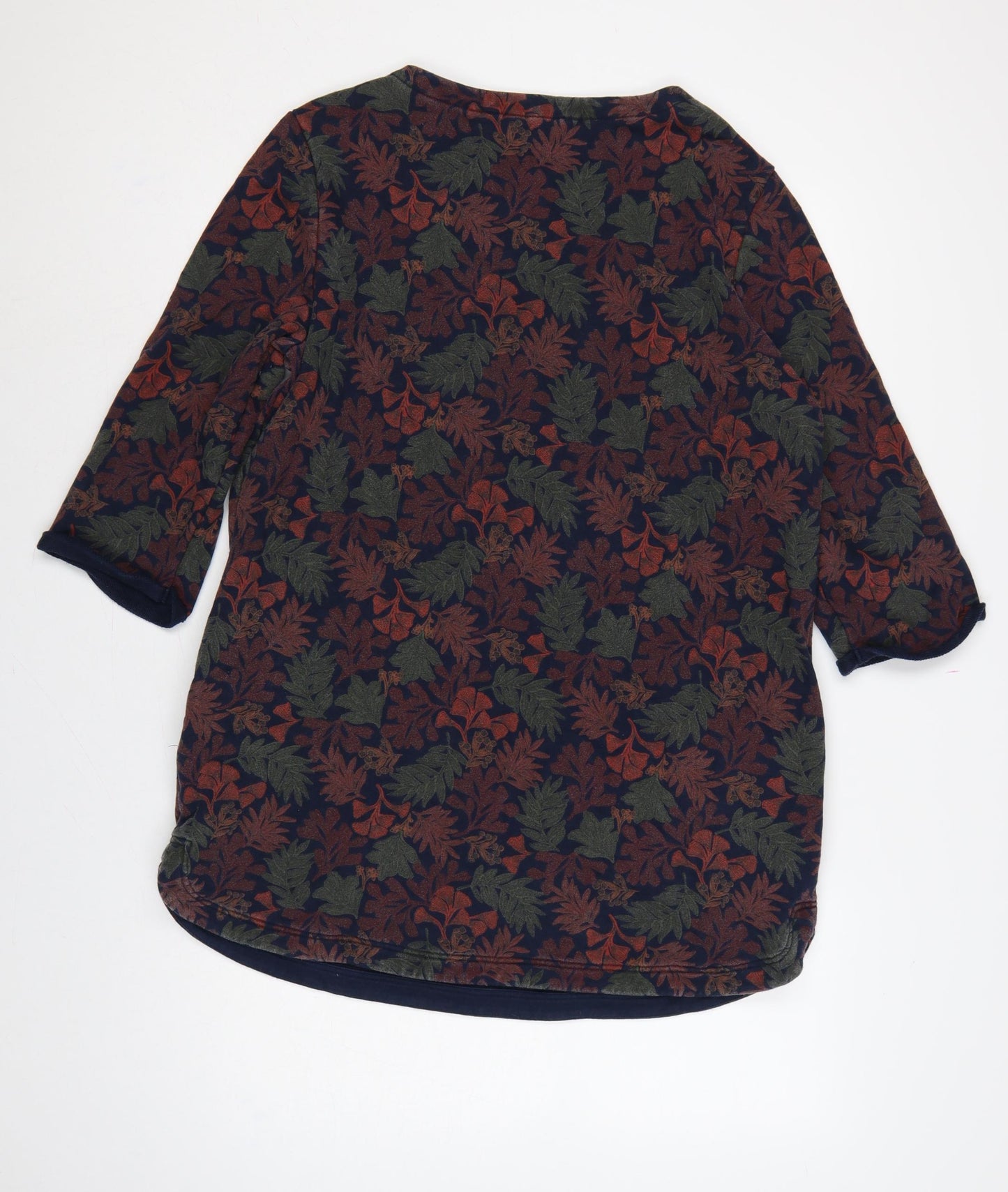 Seasalt Cornwall Women Multicoloured UK 14 Floral Cotton Tunic Blouse