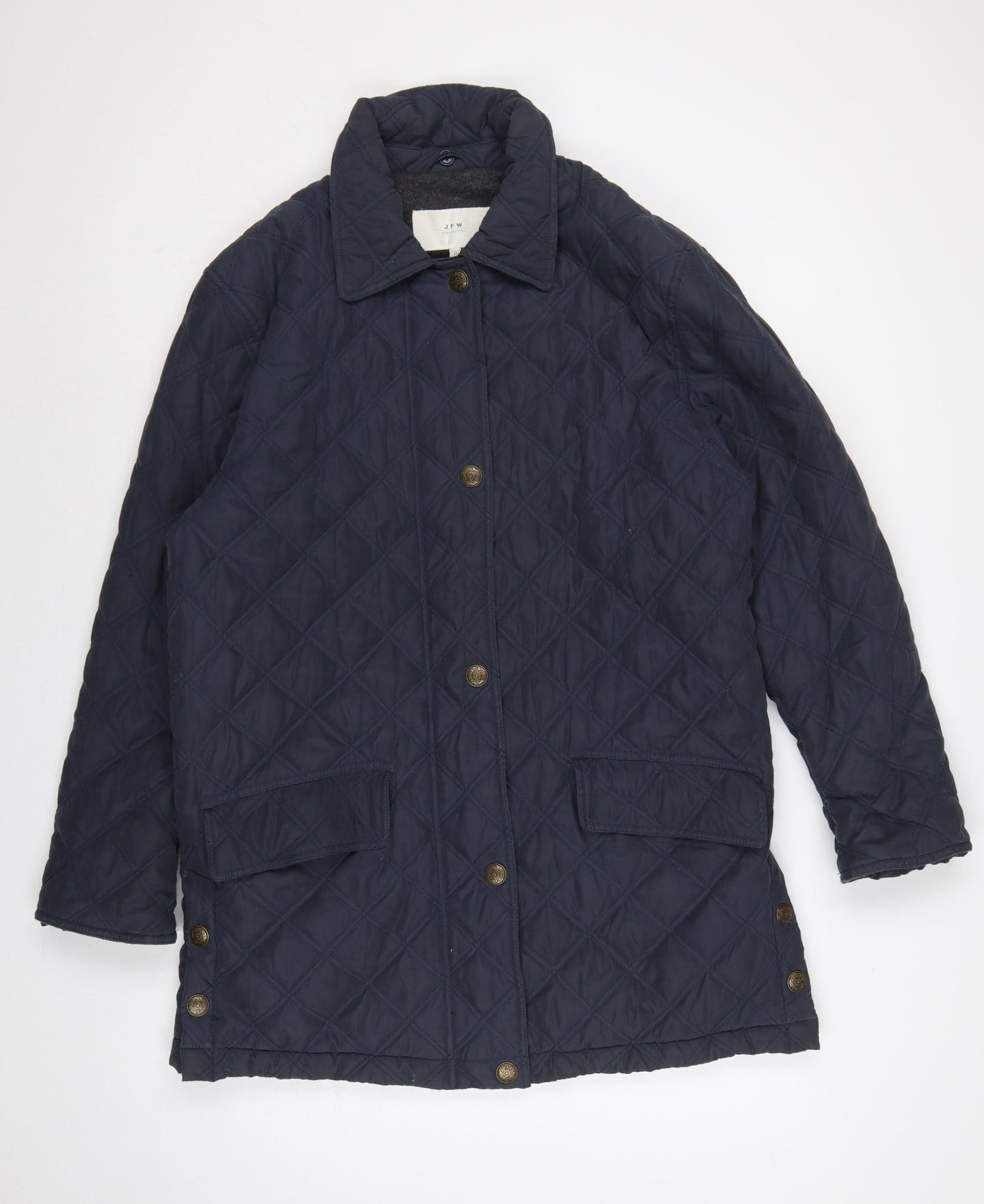 JFW Elements Women’s Blue UK 10 Quilted Mid-Length Padded Coat