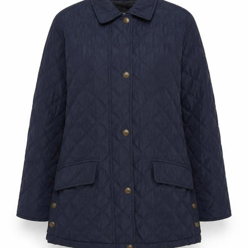 JFW Elements Women’s Blue UK 10 Quilted Mid-Length Padded Coat