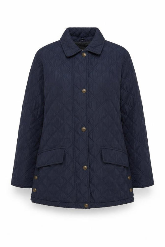 JFW Elements Women’s Blue UK 10 Quilted Mid-Length Padded Coat