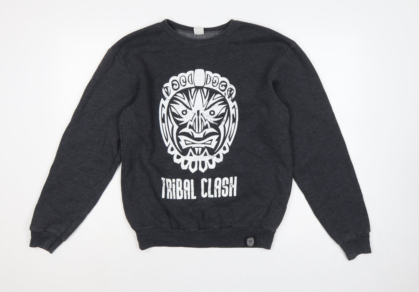F496 Freedom Unisex Black S Tribal Tiger Graphic Sweatshirt
