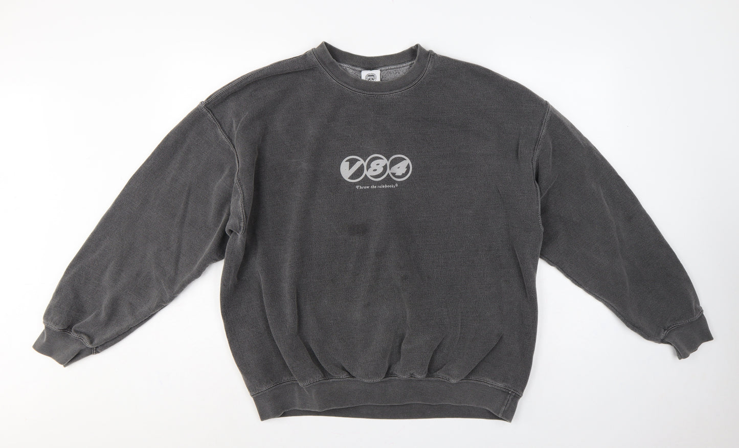 Independent Culture Club Men's Grey L Pullover Graphic Print Sweatshirt