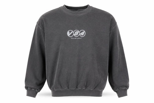 Independent Culture Club Men's Grey L Pullover Graphic Print Sweatshirt