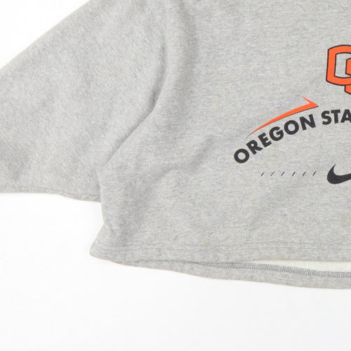 Nike Team Oregon State Women’s Grey L Pullover Football Sweatshirt