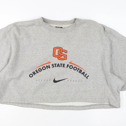 Nike Team Oregon State Women’s Grey L Pullover Football Sweatshirt