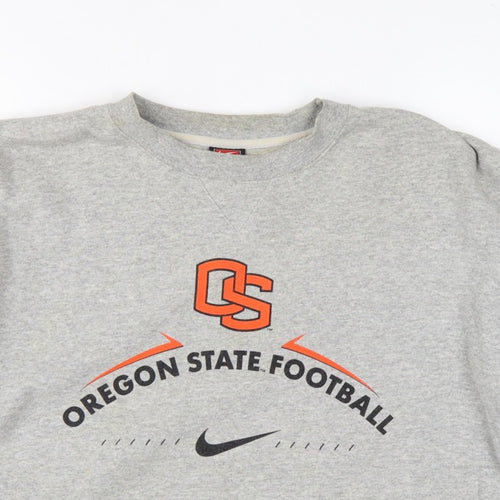 Nike Team Oregon State Women’s Grey L Pullover Football Sweatshirt
