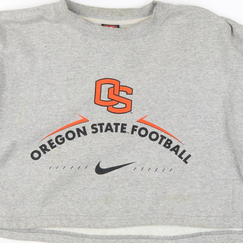 Nike Team Oregon State Women’s Grey L Pullover Football Sweatshirt