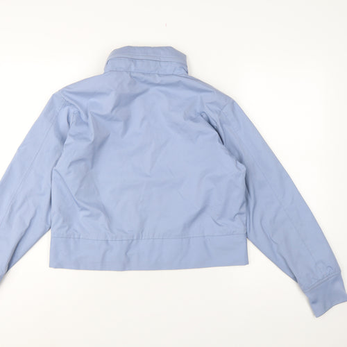 Nike Women Blue S UK 4-6 Full Zip Track Jacket Pockets