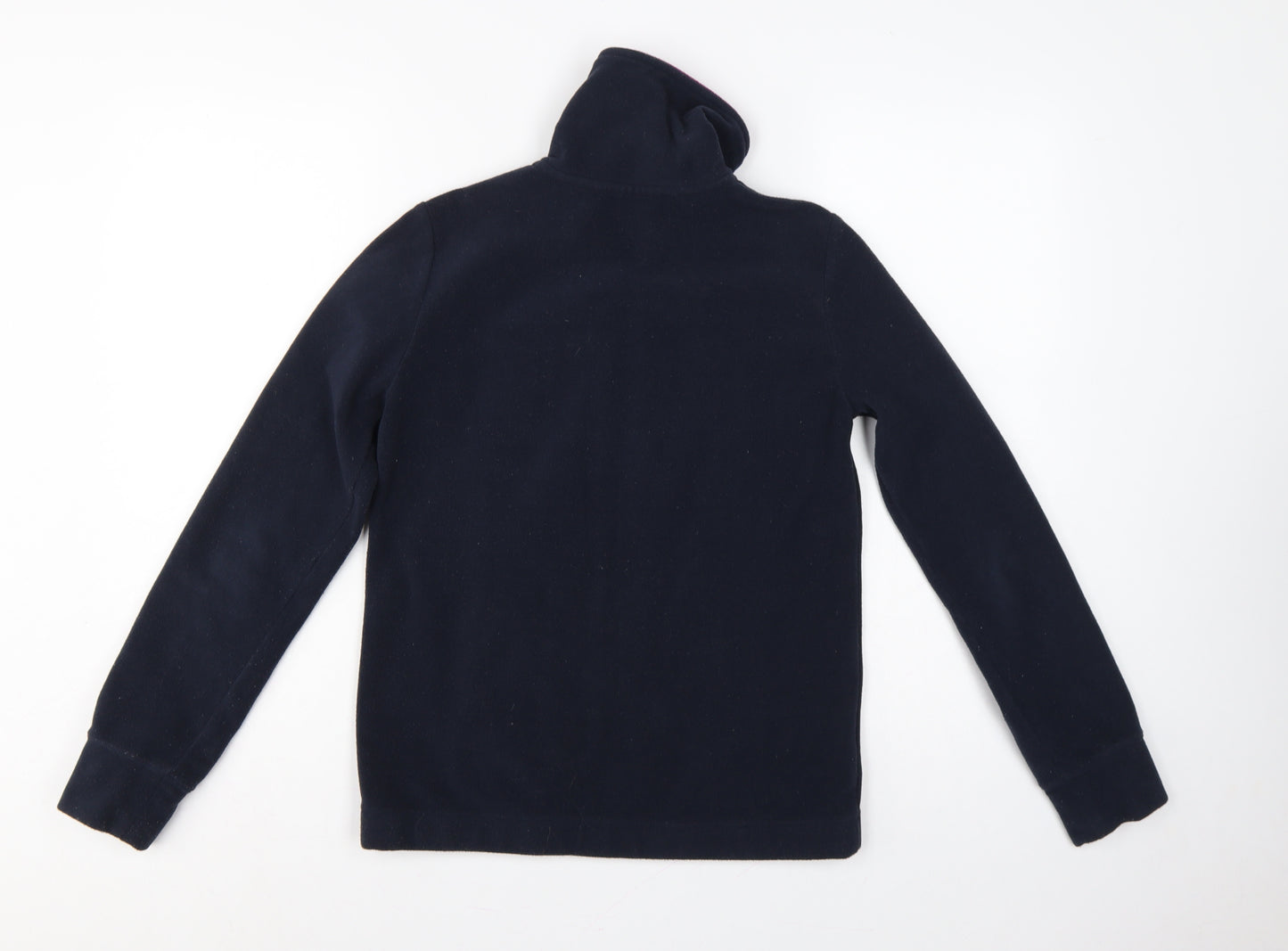 Lacoste Women’s Blue Fleece Zip Jacket UK 8 Sports Logo