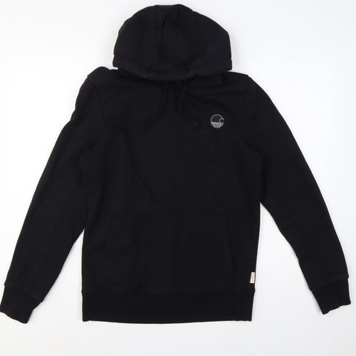 SoulCal & Co Men’s Black S Pullover Hoodie Logo Pocket Drawstring