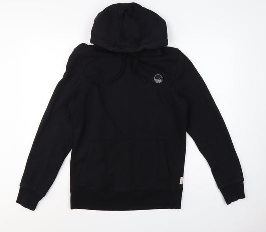 SoulCal & Co Men’s Black S Pullover Hoodie Logo Pocket Drawstring