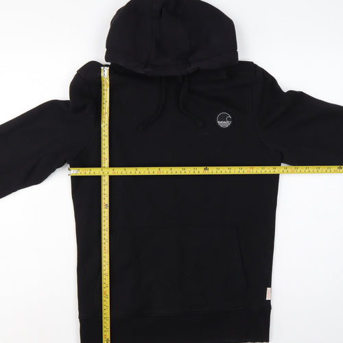 SoulCal & Co Men’s Black S Pullover Hoodie Logo Pocket Drawstring