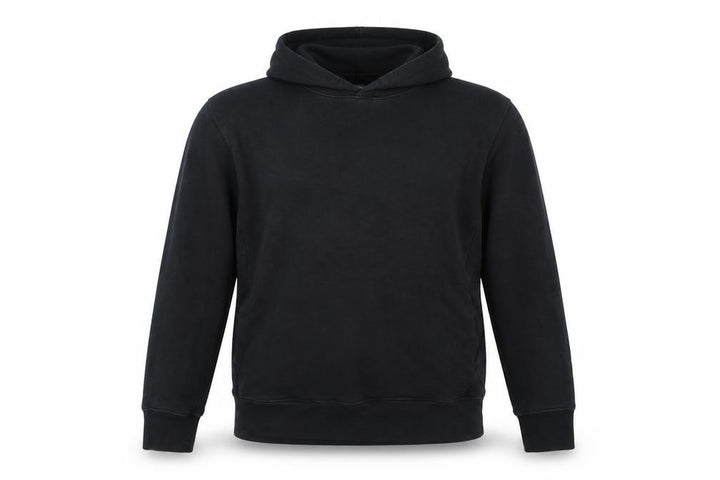 Uniqlo Unisex Adults Black M Pullover Hoodie Cotton Hooded Pockets
