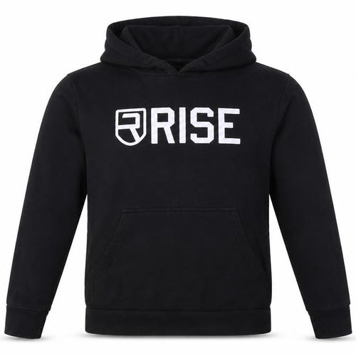 Rise Men’s Black Medium Pullover Logo Graphic Hoodie