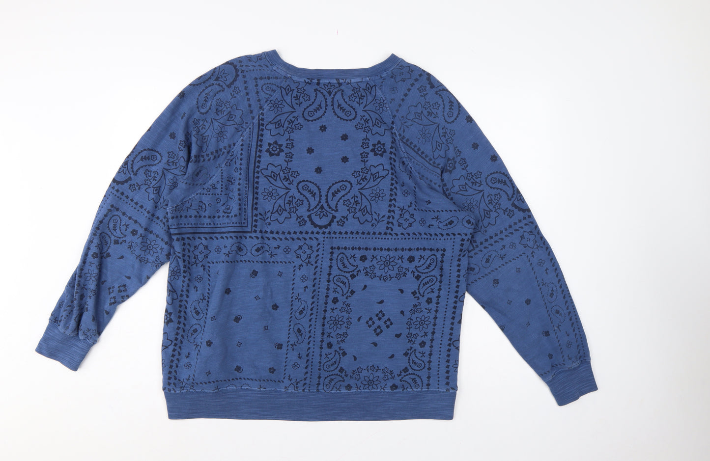 Marks & Spencer Women’s Blue UK 16 Paisley Pullover Sweatshirt