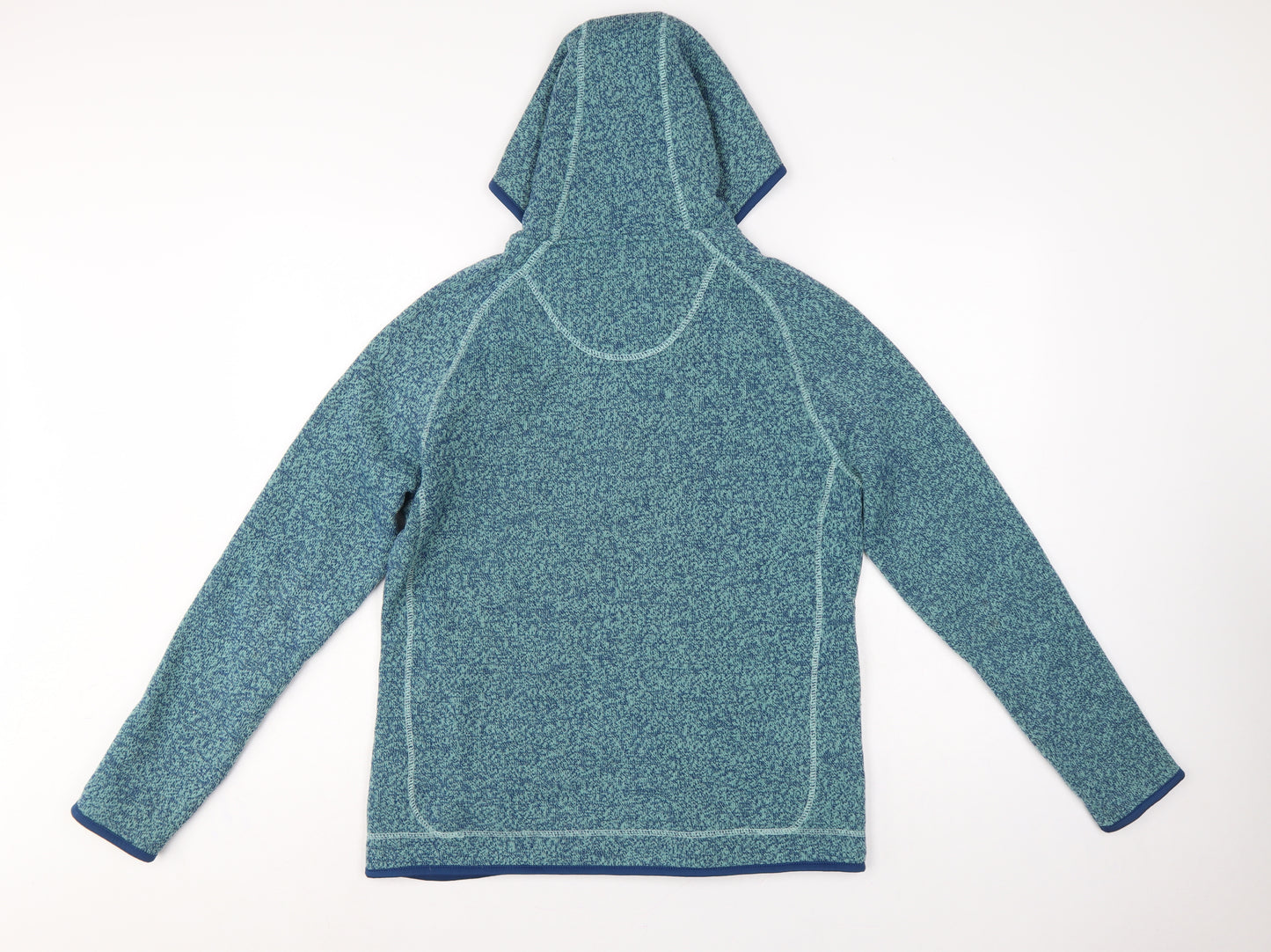 Weird Fish Women’s Blue Hooded Fleece Jacket Size 14 Full Zip