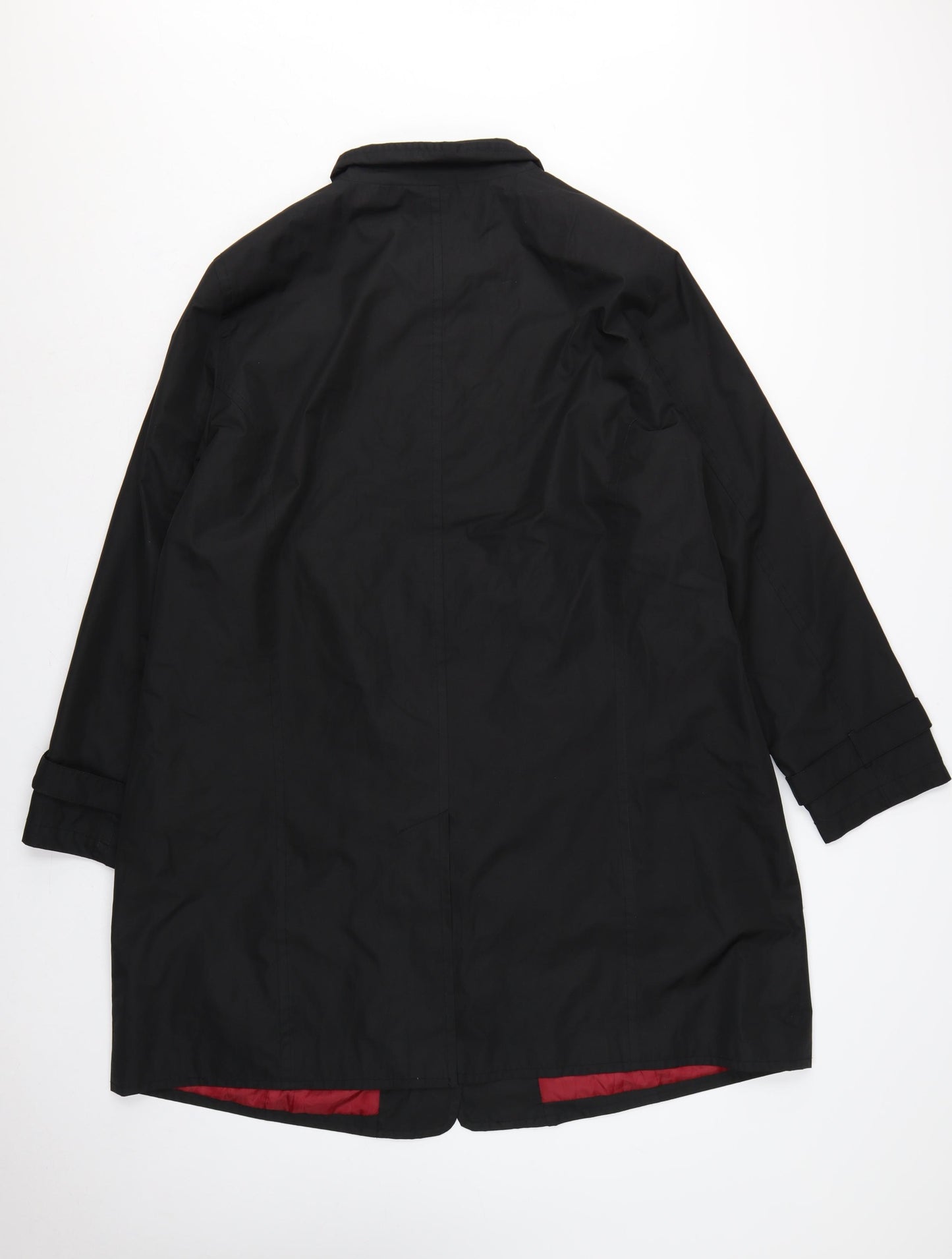 Essence Evans Women's Black UK 22 Mid-Length Button Overcoat Lined