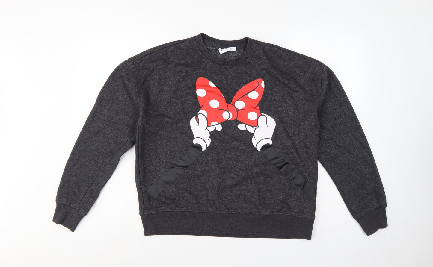 Disney Women’s Grey Minnie Mouse Bow Graphic Sweatshirt S UK 10/12