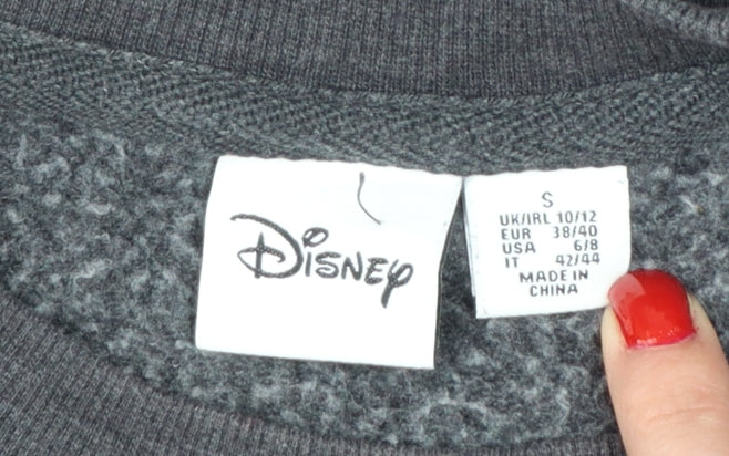 Disney Women’s Grey Minnie Mouse Bow Graphic Sweatshirt S UK 10/12