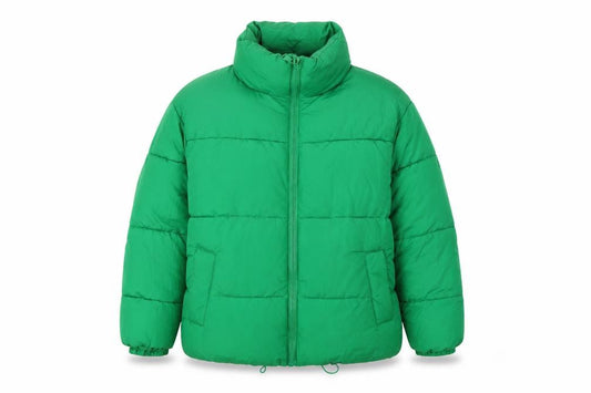 New Look Women’s Green UK 10 Quilted Puffer Jacket Full Zip