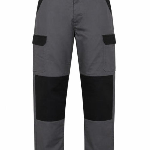 Proluxe Men’s Grey 36T Cargo Work Trousers Straight Leg Pockets